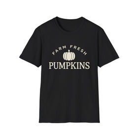 Farm Fresh Pumpkins Unisex Softstyle T-Shirt, Halloween Apparel, Fall Fashion, Thanksgiving Gift, Pumpkin Lover Tee