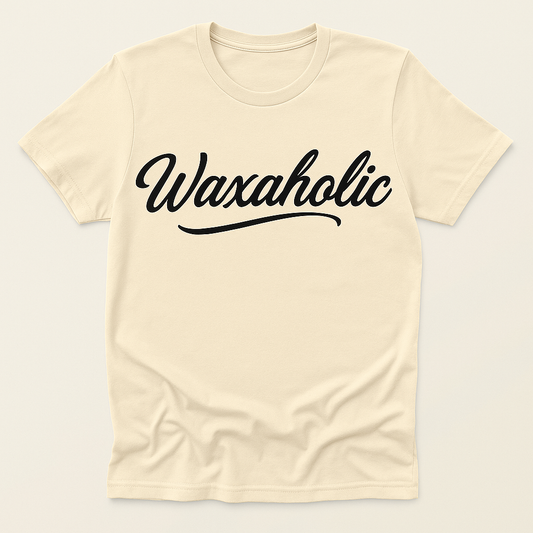 Waxaholic T-Shirt for Wax Melt Lovers – Soft Bella Canvas Tee with Black Lettering